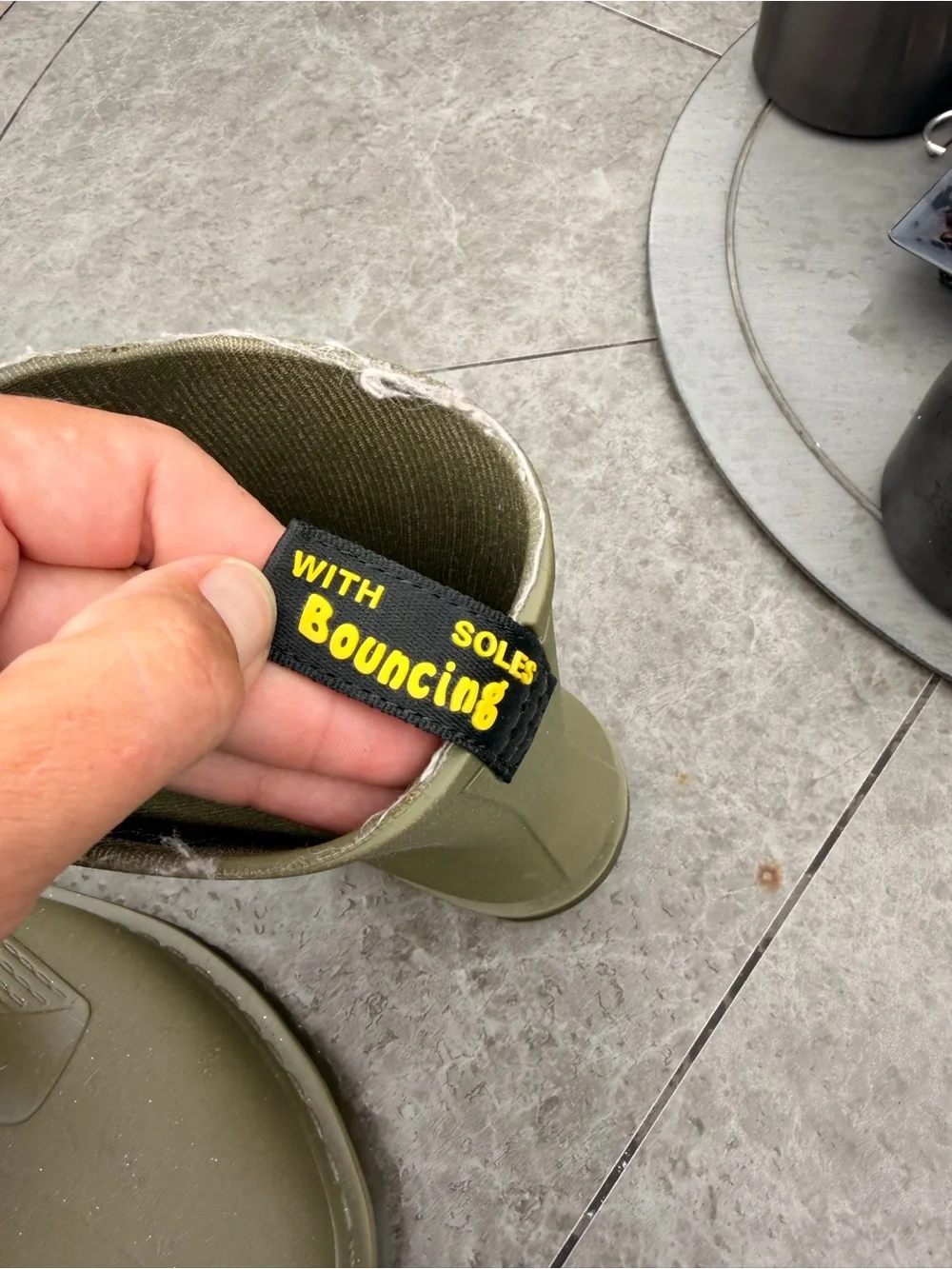 Dr. Martens unisex Olive 1460 Rain Boots